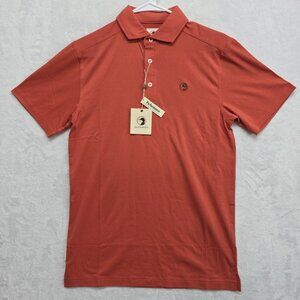 Duck Head Sunkist Red Short Sleeve Polo Shirt Men’s XS New With Tags